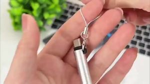 Type C Mini Lighter Blow to Ignite Windproof Flameless Electric Lighter Auto Shut-Off for Outdoor Camping Travel