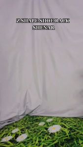 Bisa COD Rak Sepatu Susun 4 multifungsi / Rak Sepatu 4 Susun Zigzag Serbaguna Serbaru 2021 / Rak Sandal Holder Mudah Bongkar Pasang / Rak Buku Serbaguna Storage / Z SHAPE SHOE RACK WHITE BLUE & GREY SHENAR - LEMARIMAJUJAYA