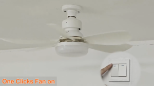 E27 lamp head fan light with infrared remote control 💨SG Stock💨Ceiling Fan Lights E27 Base Low Profile Ceiling Fan with 3000-6500K Light 3 Color Dimming Function For Home