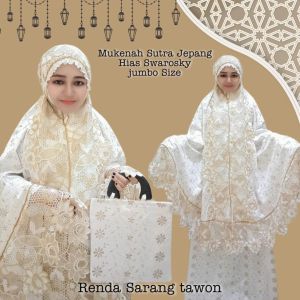 Mukena Dewasa  Sujep Milo Sutra Jepang Swarovski