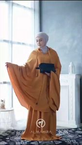 Mukena Dewasa travel ZARRA 2in1 Pouch katun premium