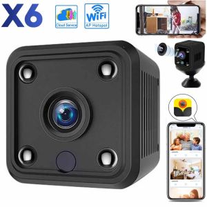 ♥【Readystock】 + FREE Shipping ♥ 2023 X6 Mini WiFi IP Camera 1080P Wireless Security Surveillance Micro Cam Night Smart Home Sports Monitor Built-in Battery
