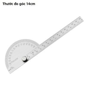 Thước Đo Góc Bằng Thép Không Gỉ 180 Độ Dụng Cụ Đo Góc Cho Nghề Mộc Thước Kim Loại Dụng Cụ Đo Góc Gỗ