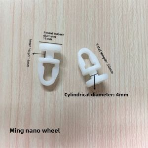 Old Style Curtain Track Wheels Car Wheel Hooks Curtain Sliding Wheels Home Window Treatment Accessories Dark Grey Color