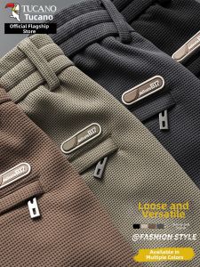 TUCANO | Loose Fitting Waist Trousers Hounds tooth Leisure Pants
