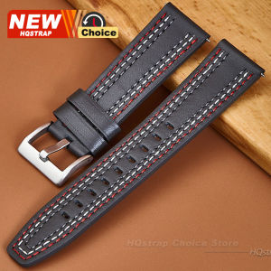 20mm 22mm Colorful Stitching Cowhides Strap for Omega Quick Release Watch Band for Seiko Bracelet for Rolex Women Men Wristband