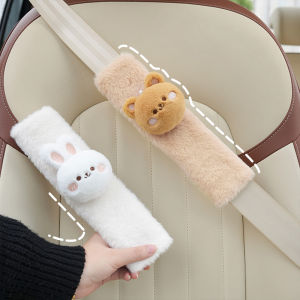 XIONGDECHUANSHUO | Cute Bear Rabbit Design Cartoon Car Seat Belt Shoulder Pad Soft
