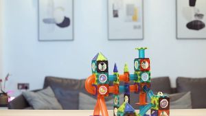 Bộ Đồ Chơi Xếp Hình Nam Châm Thả Bi/Nam Châm Kính 97 Chi Tiết Cho Bé Tư Duy Sáng Tạo Phát Triển Trí Thông Minh Cho Bé