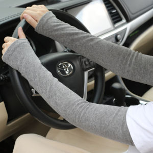 ฤดูใบไม้ร่วงและฤดูหนาวแขนแขนหนาประเภท Elbow Guard Joint False Sleeve Mittens ผู้หญิงแขนอุ่น Fingerless ถุงมือยาว