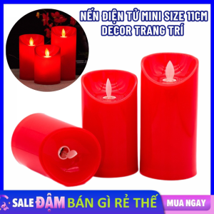 Đèn Cầy Tealight Không Khói - Đèn Thờ Vĩnh Cửu Nến Điện Tử Mini 11Cm Trang Trí Bàn Thờ Tiệc Sinh Nhật Decor Phòng Xinh Lung Linh Cao Cấp