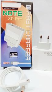 Charger Casan HP Universal For INF NOTE 30 PRO 280W Batok+ Kabel Fast Charger Support Fast Charging