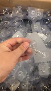 30/20/10/5 ชิ้นตะขอแขวนผนังโปร่งใส / ห้องครัวแขวนประตูด้วยตนเอง / ตะขอเก็บของหนักสำหรับห้องน้ำ