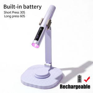 Đèn UV Cầm Tay Mini Để Làm Móng Gel Có Chân Đế 2 Chế Độ Hẹn Giờ Dùng Tại Nhà Tương Thích Với Sơn Gel.