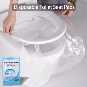 100PCS Disposable Toilet Seat Cover Mat Portable 100% Waterproof Safety Toilet Seat Pad For Travel Camping Bathroom Accessiories