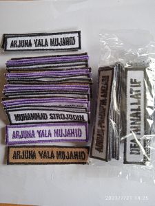 BORDIR NAMA SEKOLAH