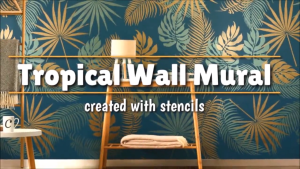 Stencil Motif Tropical Dekorasi Dinding Motif Cetakan Motif Dinding
