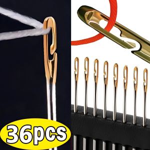 12/24/36 cái kim mù người cao tuổi kim-side lỗ may gia đình tay thép không gỉ trang phục tự làm hạt không cần thiết luồng kim