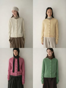 INSIS FEMME | Elegant Minimalist Australian Merino Wool Long Sleeve Knit Cardigan