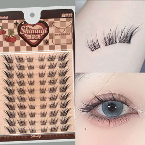 Dorisna 10 Rows Long Tail Fox Eyelashes Single Cluster False Eyelashes Soft Fox Eye Natural Eyelash Extension Makeup Tools