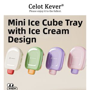 Mini Press Type Ice Cube Tray With Cover Food-Grade