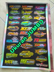 Stiker Sound | Stiker Hologram | Stiker 1 Lembar | Stiker Pack Ukuran 31cmx47cm JUMBO