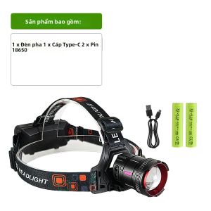 700000000LM Đèn Pha LED Công Suất Cao Có Thể Sạc Lại 5500M Pin 18650 Siêu Sáng Cắm Trại Đèn Lồng Câu Cá 360 ° Đèn Pin Chống Nước Góc Chiếu Rộng