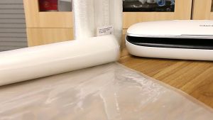 (Dạng cuộn 500cm dạng cắt sẵn - 1kg) Túi PA 1 mặt nhám hút chân không