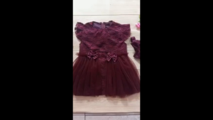 [New Item Promo] PREMIUM Baby Girls Dream Party Dress | Princess Lace Baby Dress + Bow Headband | Birthday Dress Set