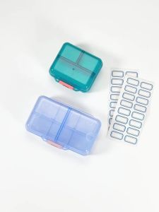 1PCS Travel Pill Organizer with 7/8 Compartments - Perfect Weekly Pill Case Waterproof Pill Box for Daily Vitamins and Medicine