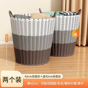 ถังใส่เสื้อผ้าสกปรกแบบถักสไตล์ Scandvinian สำหรับใช้ในบ้าน อุปกรณ์สำหรับจัดระเบียบห้องน้ำและห้องนอน