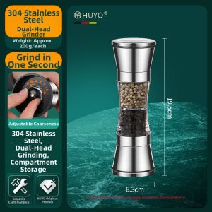 HUYO | Multifunction Stainless Steel Spice Grinder Manual
