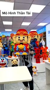 [Tặng búa] Mô hình lắp ráp Doremon thần tài 91cm Đồ chơi xếp hình Doremon cỡ lớn