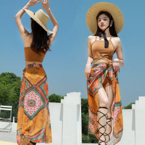 Fairy Style Swimsuit Female Split Bikini Three-Piece Conservative Slimmer Look Cover Belly