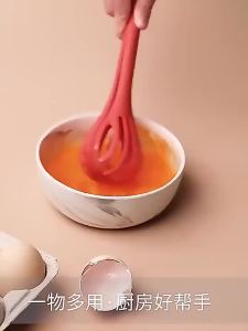 1PCS 3-in-1 Multifunctional Long Handle Food Clip for Kitchen Baking Mixing Whisking Eggs Manual Egg Beater Whisk Mixer Tools