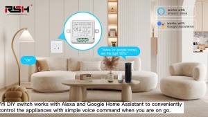 Tuya Zigbee Smart Dimmer Switch Module Supports 2 Way Control LED Lights Dimmable Switch Work with Alexa Google Home Need Hub