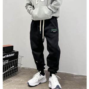 PAZHAOLANG | Big Size American Street Style Embroidered Cuffed Pants