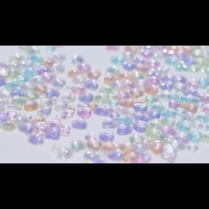 50pcs Kawaii Accessories Resin Nail Art Charms Cartoon Heart Nail Decorations Mixed Size Bulk Manicure Rhinestones Jewelry DIY