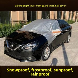 Oxford Cloth Half Car Cover Sun-Proof Rain-Proof Car Cover Neutral Simple Body Snow and Frost Proof Sun and Dust Proof Outwear