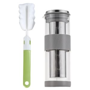 Máy Pha Cà Phê Lạnh Di Động 800ml Với Bộ Lọc Bằng Thép Không Gỉ Và Bàn Chải Vệ Sinh Dành Cho Cà Phê Đá Nước Chanh Trà Đá