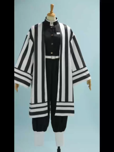 Demon Slayer Kimetsu No Yaiba Iguro Obanai Cosplay Costume Kids Adult Kimono Anime Uniform wig Full set Halloween Costume For Man Woman Party Prop