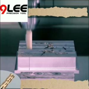 Carbide End Mill HRC65° Square Nose 4 Flute Blue Nano Coating Milling Cutter For Steel CNC Cutting Tools