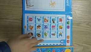 B-BOOK Pronunciation Speaking Learning Book Kid Voice Learning Electric Book with a Smart Logic Pen #3101