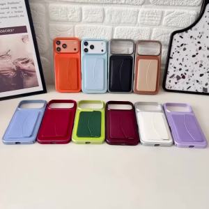 Lychee Texture Wallet Leather Patterned Phone Case For iPhone 18 17 16 15 14 13 Pro Max Matte Flip Card Holder Shockproof Cover