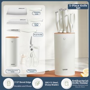 Supor | Antibacterial Mold-Prevention Two-in-One Kitchen Knife Set