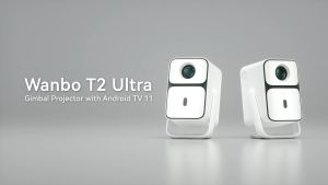 Wanbo T2 Ultra Innovative 120° Rotating Projection / 500 ANSI Lumens / 1080P FHD / ASA 3.0 / Android TV 11