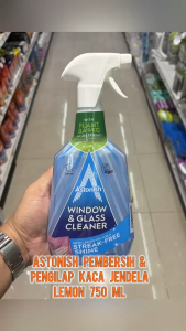 Astonish Window & Glass Cleaner 750ml Astonish Pembersih & Pengilap Kaca Jendela Lemon Semprotan Cairan Pembersih Kaca Astonis
