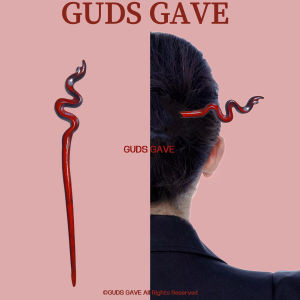 Red Silk Ribbon Hairpin Modern Simple Hair Accessories for New Year Ancient Style  out Design Original Guds Gave Jewelry