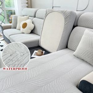 Waterproof Sofa Seat Cushion Cover for Living Room Adjustable Removable Jacquard Sofacover Chair Couch Cover Pets Kids Protector