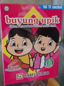 jamu buyung upik penambah nafsu makan anak rasa strawberry isi 11 sachet