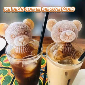 LoviRa Silicone 3D Bear Molder Ice-making Ice Cube Ice Mold Box Ice Cream Coffee Chocolate Molder